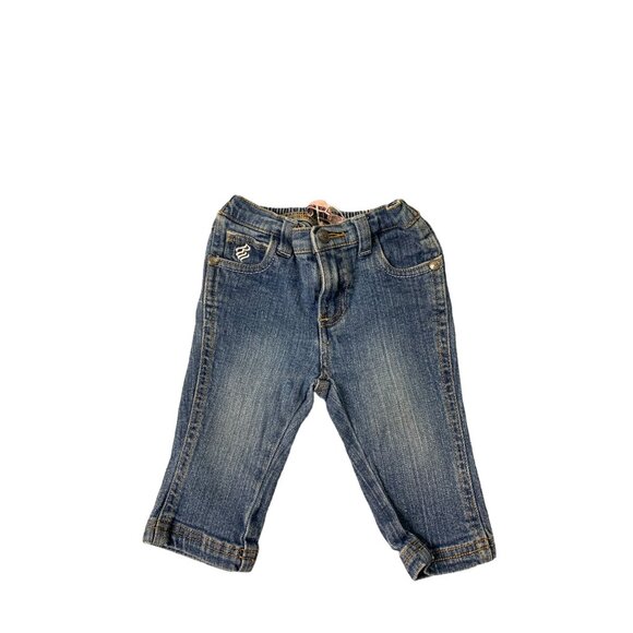Rocawear Roca Wear Jeans Baby Infant Size 3 6 months Jeans Spellout Logo Pocket - Picture 1 of 3